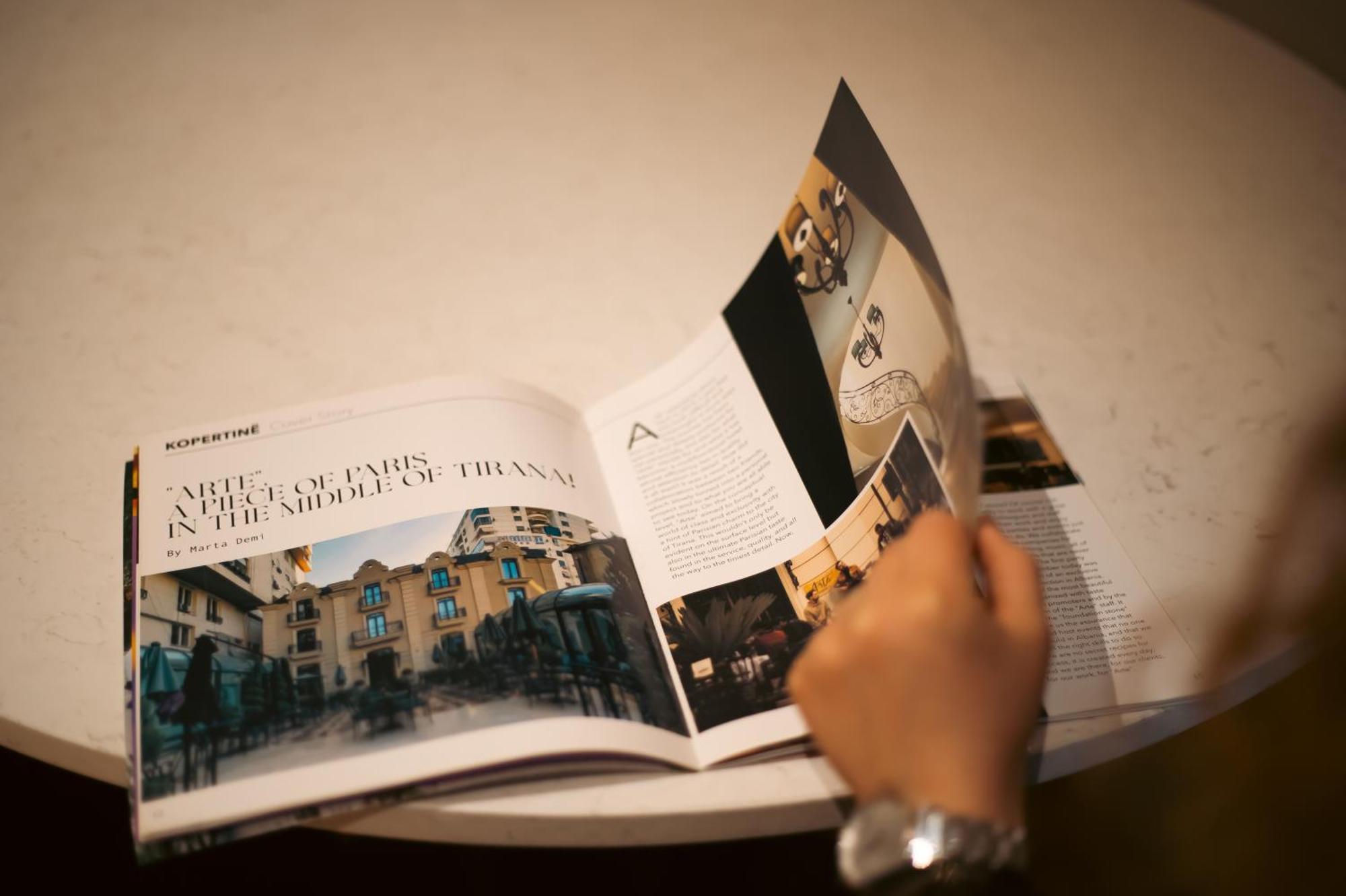 Arte Boutique Hotel Тирана Экстерьер фото
